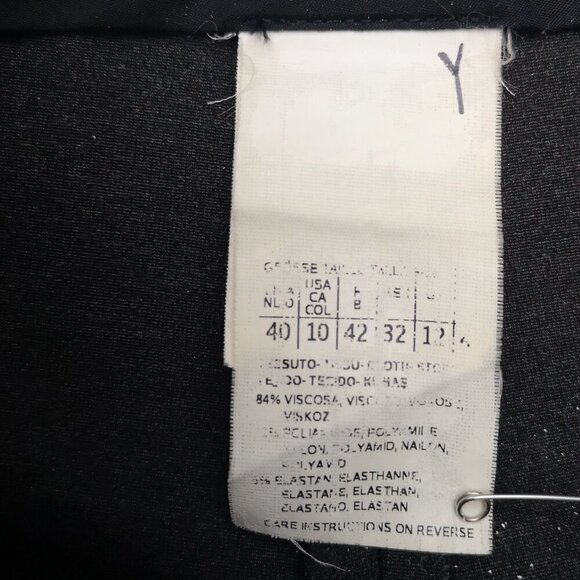 MaxMara Made in Italy Ladies Size 10 Dark Grey Straight Leg Dress Pants - Picture 4 of 11